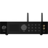 Arylic A100 Hi-Fi Kablosuz Stereo Amplifikatör - 2X100W, Wifi, Bluetooth 5.0, Airplay, Phono (Pikap) Girişi ve Karaoke Özellikli - Siyah