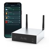 Arylic A50+ WiFi ve Bluetooth Ev Amplifikatörü TPA3116 50+50W 24V DC/2.0 Stereo Kanal, AirPlay DLNA, Multiroom/Multizone Sync, 24bit 192 kHz HiFi Ses Akışı Hoparlörler için Entegre