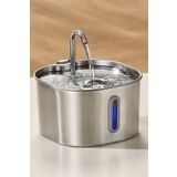 Aryuper 2.2 L Su Seviyesi Göstergeli Paslanmaz Çelik Kedi Köpek Için Su Pınarı Su Çeşmesi Su Sebili