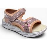 Arzen Bebe 223-26 Simli Cırtlı Anatomik Kız Çocuk Sandalet 31-35 - Somon