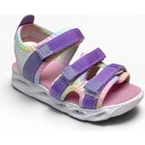 Arzen Bebe 230-26 3 Cırtlı Işıklı Anatomik Kız Çocuk Sandalet Lila Pembe 26-30