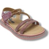 Arzen Bebe 241-25 Anatomik Simli Taşlı Cırtlı Kız Çocuk Sandalet 26-30 - Pembe