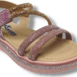 Arzen Bebe 241-25 Anatomik Simli Taşlı Cırtlı Kız Çocuk Sandalet 26-30
