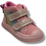 Arzen Bebe 650-26 Simli Deri Sıcak Astar Anatomik Çift Cırtlı Kız Çocuk Bot Pembe Renkli 22-25