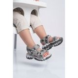 ARZEN Gri-Kamuflaj Polyester Karışımlı Çocuk Sandalet 25T104 B - Gri - Kamuflaj