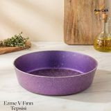 Arzu Çelik 28 Cm Granit Ezme V Fırın Tepsisi - Violet