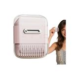 Arzu Güzel Cosmetics 3 in 1 YENİ MODEL Jiletli Saç Şekillendirme, Saç Kırıklarını Temizleme, Kaş Usturası ve Kaş Şekillendirme Tarağı, Jiletli Tarak (PEMBE)