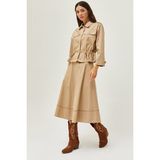 Arzu Özel Moda Atölyesi Mevsimlik Ceket - Camel - 38
