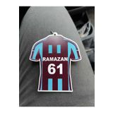 Arzuca Konsept TS Forması Desenli Dikiz Aynası Süsü | Taraftar Ayna Süsü | Bordo Mavi Ayna Süsü
