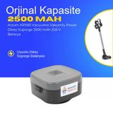 Arzum AR1061 Vacuumix Vakumlu Power Dikey Süpürge 2500 mAh 21,6 V Batarya – Orjinal Uyumlu Uzun Ömürlü, Yüksek Performans Pil