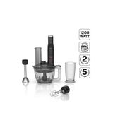 Arzum AR1149 Proart Multi Blender Seti 1200W Siyah, 5 Fonksiyonlu Doğrayıcı ve Rendeleme