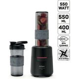 Arzum AR1192 Shake'n Take Duo Kişisel Blender 550W, 550 ml Taşınabilir Şişe, Buz Kırma Özellikli, Siyah