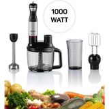 ARZUM Doğrama, Çırpma, Rendeleme, Dilimleme ve Çubuk Blender Fonksiyon-Mutfak Robotu & Blender +Hassas Mutfak Tartısı - Siyah