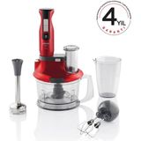 Arzum Hestia Multi 5 Fonksiyonlu Premium Blender Seti 1500 Watt, 1,5 Lt Doğrayıcı Hazne, 800 ml Ölçü Kabı, Paslanmaz Çelik Çırpıcı, Çift Taraflı Paslanmaz Çelik Bıçak, Buz Kırabilme Özelliği - Açık Kırmızı