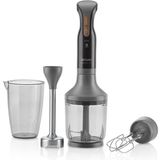 Arzum Pratik ve Güçlü 1500W El Blender Seti, Şık Siyah Tasarım - Ahşap