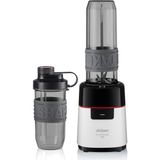 Arzum Pratik ve Şık Kişisel Blender Seti, 570ML ve 400ML Şişelerle, 500W Güç - Ahşap - Beyaz
