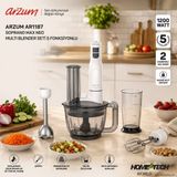 Arzum Soprano Max Neo Multi Blender Seti 5 Fonksiyonlu 1200W Siyah - AR1187 - Beyaz - Gri