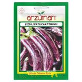 Arzuman Tohumculuk Çizgili Alaca Patlıcan Tohumu 5 Gr Arzuman Tohumculuk