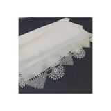 arzumçeyiz EL İŞİ İĞNE OYASI MEVLÜT BAŞÖRTÜSÜ 140 * 70 CM BOYUTUNDA - KREM