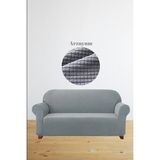 Arzuyum Likrali Kumaş 3 Kişilik Kanape,koltuk Kılıfı Örtüsü - 80 x 100 cm - Açık Gri