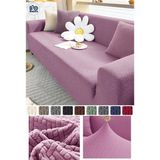 Arzuyumtuğla Desen Koltuk Örtüsü Koltuk Kılıfı Lastikli Esnek Kanepe Örtüsü Çekyat Kılıfı - 180 x 230 cm - Pembe