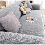 Arzuyumtuğla Desen Koltuk Örtüsü Koltuk Kılıfı Lastikli Esnek Kanepe Örtüsü Çekyat Kılıfı - 180 x 230 cm - Taş