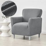 Arzuyumtuğla Desen Koltuk Örtüsü Koltuk Kılıfı Lastikli Esnek Kanepe Örtüsü Çekyat Kılıfı - 75 x 90 cm - Taş