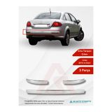 as aktif otomotiv oto krom aksesuarları Fiat Linea SD Arka Tampon Çıtası 3 Parça 2012 ve Üzeri Krom Paslanmaz Çelik