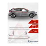 as aktif otomotiv oto krom aksesuarları Renault Megane 3 HB 5D Cam Çıtası 6 Parça 2010-2016 Krom Paslanmaz Çelik