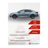 as aktif otomotiv oto krom aksesuarları Toyota Corolla SD Yan Kapı Çıtası 4 Parça 2019 ve Üzeri Krom Paslanmaz Çelik