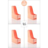 as alpa store MG101 A4 DİKEY MAGAZİNLİK ARŞİV KUTUSU DEMONTE - 4 LÜ SET-