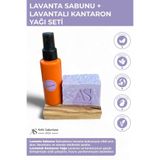AS ANTİK SABUNHANE 1924 Lavanta Sabunu & Lavantalı Kantaron Yağı Seti – Sakinleştirici Doğal Bakım