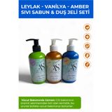 AS ANTİK SABUNHANE 1924 Leylak - Vanilya - Amber Sıvı Sabun & Duş Jeli 3'lü Set