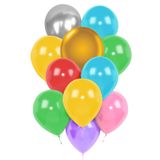 as balon Renkli Metalik Balon 100'lü 12''(30Cm)