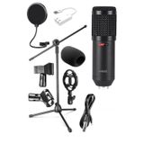 As BM800 Mikrofon + Shock Mount + Stand + + Dönüştürücü
