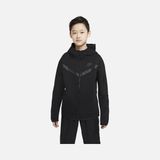 As Çocuk Tech Fleece Eşofman Takımı Erkek Çocuk İçin Pamuklu Kapüşonlu Siyah Normal Kesim - 11 - 12 Yaş