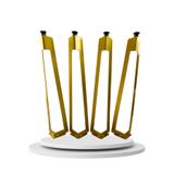 AS Design 4 Adet 52CM Altın Sarısı Dekoratif Sehpa Ayağı