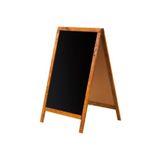 AS DESİGN Çift Taraflı Yazı Tahtası, Ayaklı Menü Tahtası, Kara Tahta (50x100) Cm