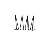AS DESİGN Dekoratif Metal Boru Firkete Sehpa Ayağı (41.5 CM - 4 ADET)