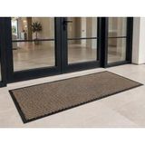 As Floor Krem Nem Alıcı Kaymaz Taban Kapı Önü Paspası - 60 x 150 cm - Bej - Gri