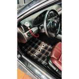 as garaj SİYAH KARELİ RECARO LÜKS HALI PASPAS TAKIMI