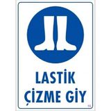 As Güvenlik Lastik Çizme Giy "16" - Beyaz - 1 Adet