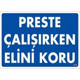 As Güvenlik Presler Çalışırken Elini Koru - Beyaz - 1 Adet