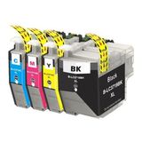 As Kartuş Brother LC-3719 1 Takım (Sarı+Mavi+Kırmızı+Siyah) Muadil Kartuş - BK Dye - Siyah