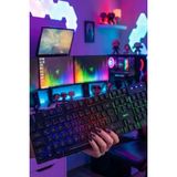 AS Mobile Rgb Oyuncu Klavyesi | Türkçe Q Klavye, 7 Farklı Renk Aydınlatma, Kumaş Kablo | Pc Gaming, Tüm Windows Sürümleriyle Uyumlu - Siyah