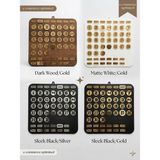 As Tasarım Lazer Premium Modüler Perpetual (Sonsuz) Duvar Takvimi - Siyah - Gümüş