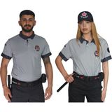 As-Teks İş Elbiseleri Yazlık Kısa Kollu Özel Güvenlik T-Shirt - Gri - M