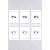 AS TİCARET 6'lı 15x21 Gerçek Lı Beyaz Çerçeve