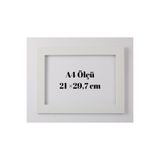 AS TİCARET Standart A4 Çerçeve 21 X 29,7 Cm Iç Ölçü. Camlı 30 Mm Çerçeve