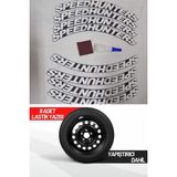 AS Tuning Speed Hunters Motosiklet ve Otomobil Araç 3D Oto Lastik Yazısı Sticker Arma 8 Adet - Standart - Beyaz